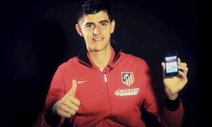 Courtois participó en la acción 'De qué color es Madrid'